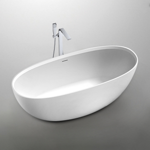 1700mm High-end White Freestanding Bathtub